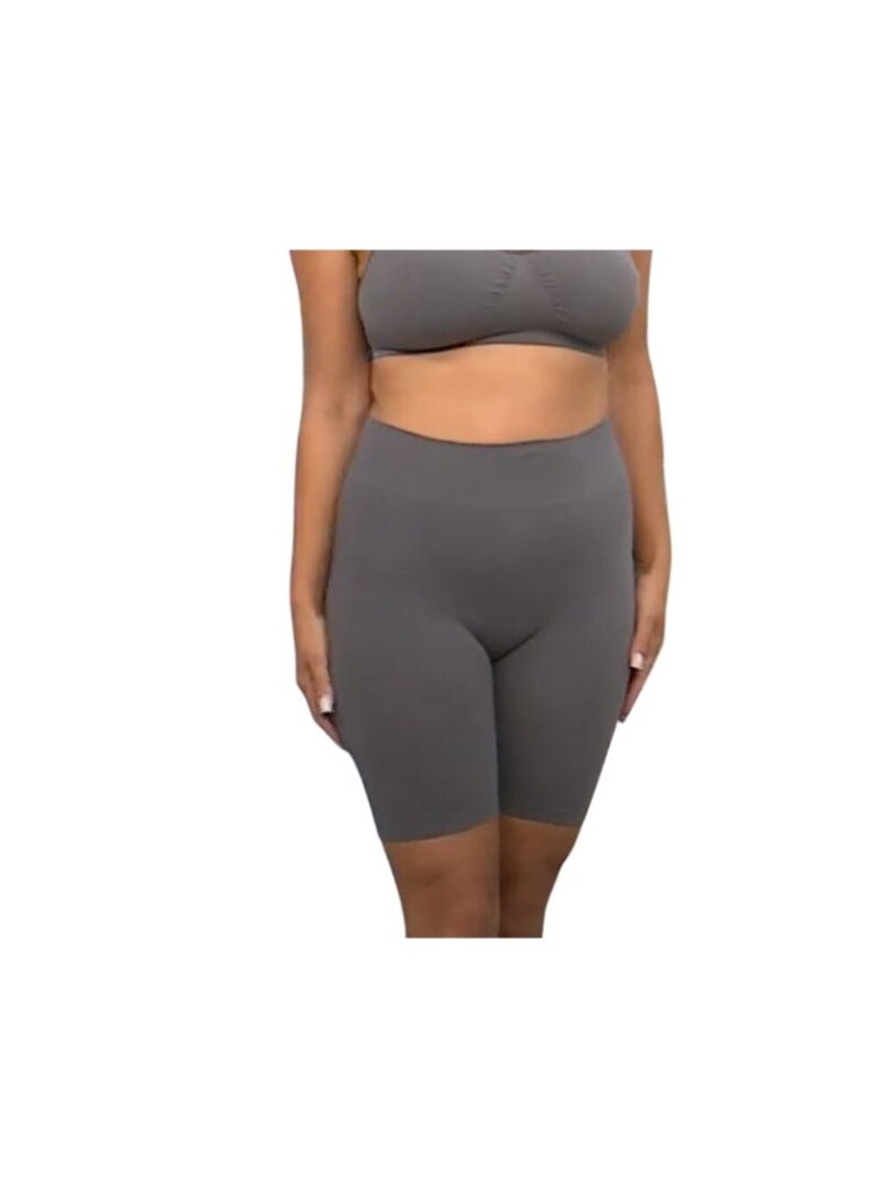 Rhonda Shear Short Size 2X 2 Pack Ahh Seamless Cotton Smoothing Longline Lounge